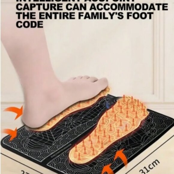 EMS Foot Massager Pad - Portable Massager Pad for Circulation and Pain Relief - Picture 1 of 8